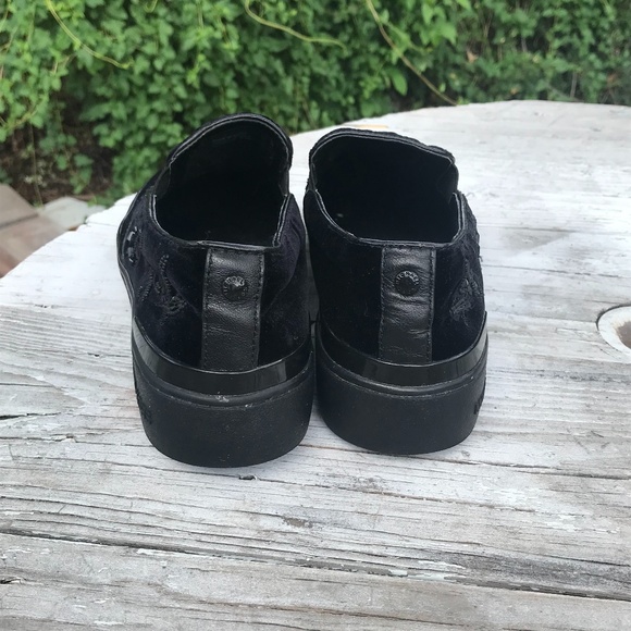 SALE! Michael Kors Beaded Velvet Black Loafers - Picture 6 of 14